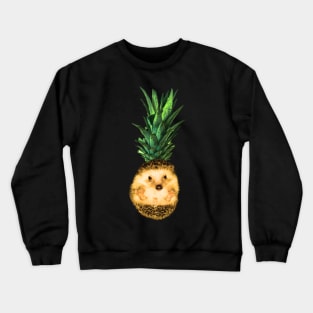 Pinehog Hedgehog Pineapple Funny Gifts For Women Men Kids Crewneck Sweatshirt